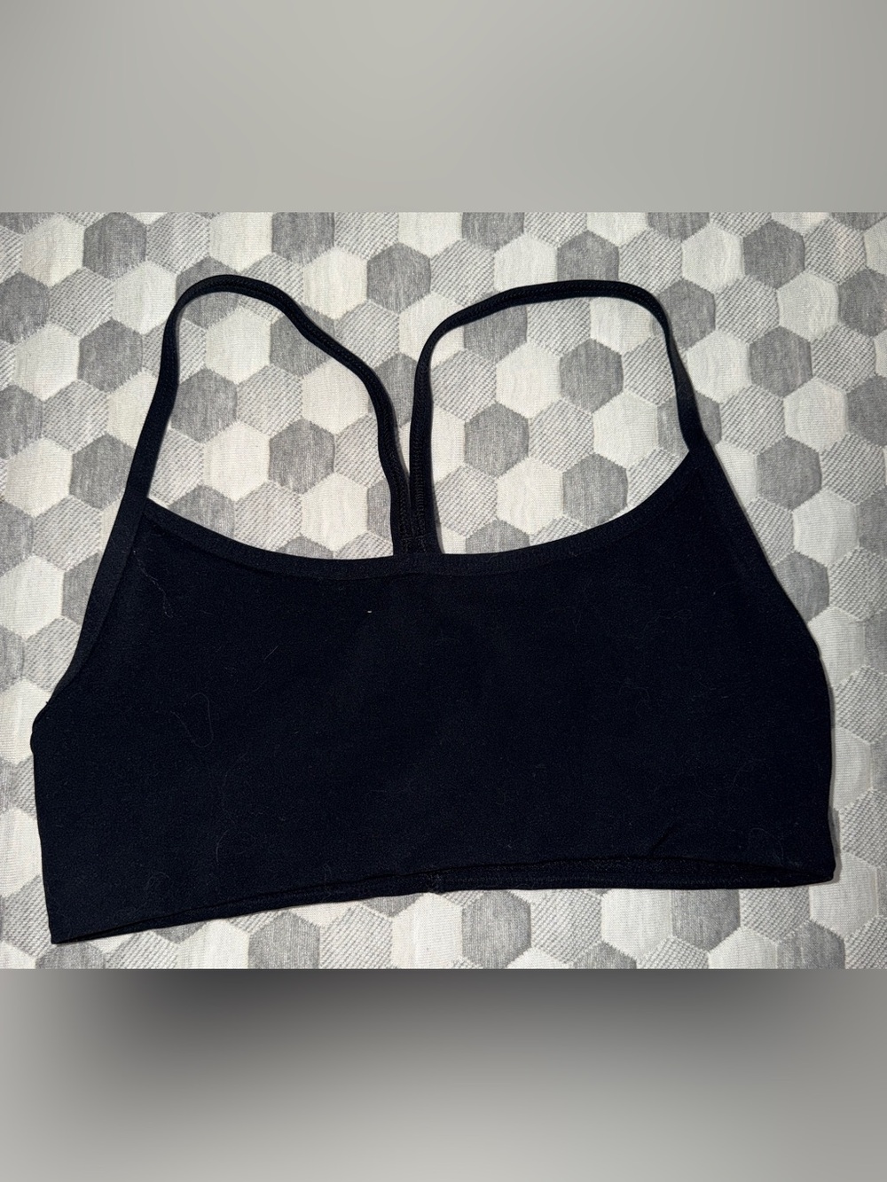 Vuori Black Strappy Crop Bralette - Women Intimates